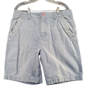 Fossil Men's Chino Shorts Blue Size 33 100% Cotton Slash Pockets